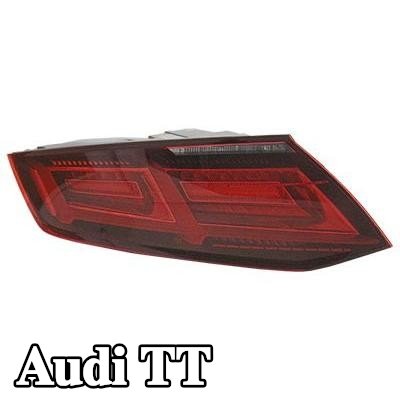 VAN WEZEL المصباح الخلفي الأيسر, مع حامل لمبة — Audi Tt