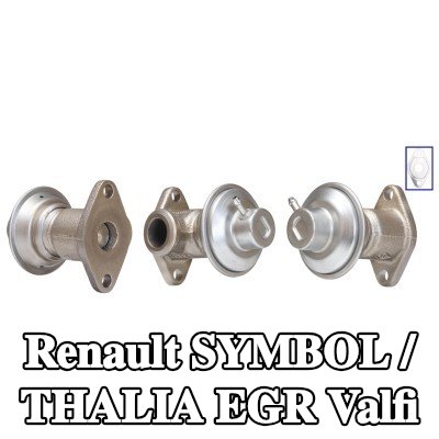 DRI Contalı/sızdırmazlık elemanlı EGR valfi — 2000 Renault Symbol / Thalia