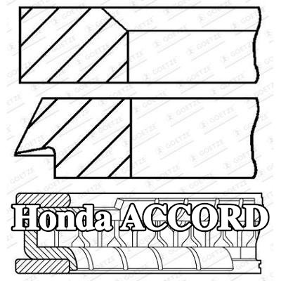 GOETZE ENGINE مجموعة حلقات المكبس — 2003 Honda Accord
