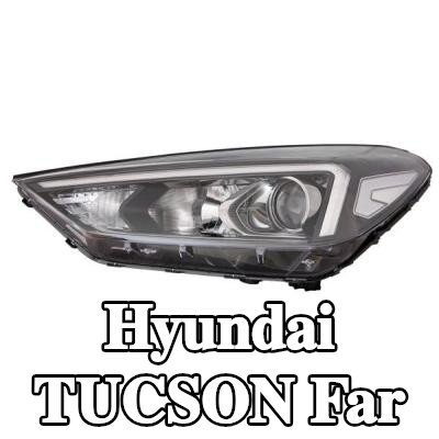 ABAKUS Far Sol, H7, HB3, LED, PY21W, far seviyeleme motorlu, ampul içermez — Hyundai Tucson