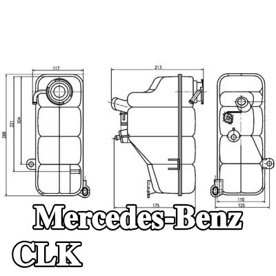 MAHLE خزان تمدد سائل التبريد بدون غطاء — 2000 Mercedes-Benz Clk