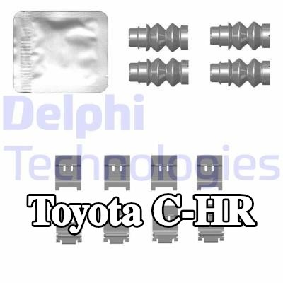 DELPHI طقم تركيب وسادات الفرامل — Toyota C-hr