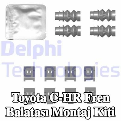 DELPHI Fren balatası montaj kiti — Toyota C-hr