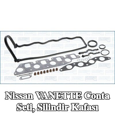 AJUSA Conta seti, valf gövdesi contalı silindir kafası, silindir kafası contası olmadan — Nissan Vanette