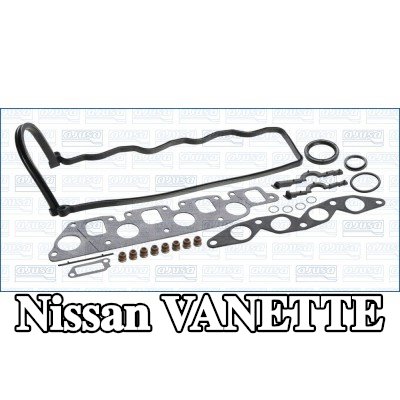AJUSA مجموعة حشيات, رأس الأسطوانة مع أختام صمامات, بدون حشية رأس الأسطوانة — Nissan Vanette