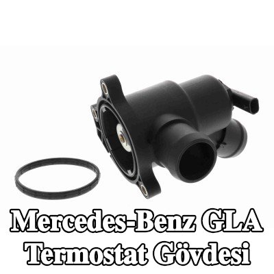 VEMO Conta/sızdırmazlık elemanı ile termostat muhafazası, sensörlü, termostatlı — Mercedes-Benz Gla