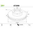 VALEO Ön aks fren diski, Outer Diameter: 296mm, Havalandırmalı, Kaplamalı, ABS sensör halkası olmadan, entegre tekerlek yatağı olmadan — Nissan Rogue (4)