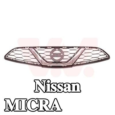 VAN WEZEL شبكة المبرد المطلية بالكروم — Nissan Micra