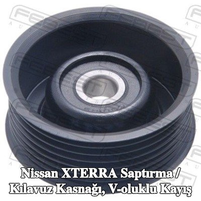 FEBEST Saptırma / kılavuz kasnağı, V-ribbed belt Outer Diameter: 74mm — Nissan Xterra