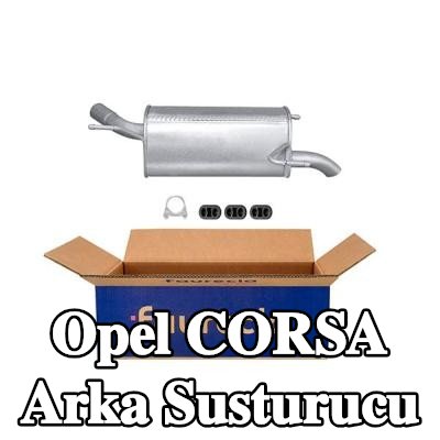 HELLA Arka susturucu Arka, montaj parçaları ile — 2004 Opel Corsa