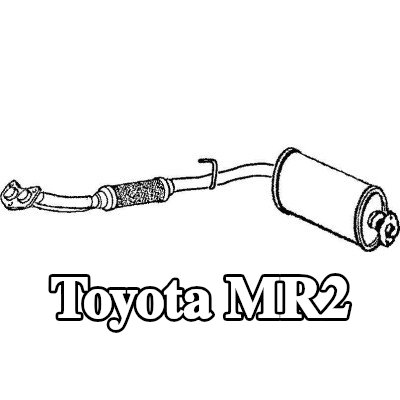 VEGAZ كاتم الصوت الأمامي — Toyota Mr2