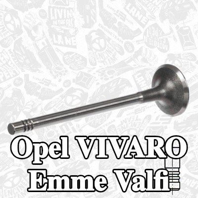 ET ENGINETEAM Emme valfi Emme Tarafı, Krom kaplı valf gövdesi — Opel Vivaro