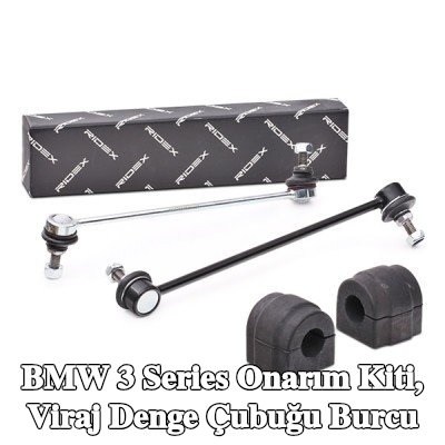 RIDEX Onarım kiti, ön aks sol anti-roll bar burcu, Ön Aks Sağ, bağlantı çubuğu ile — 2012 BMW 3 Series