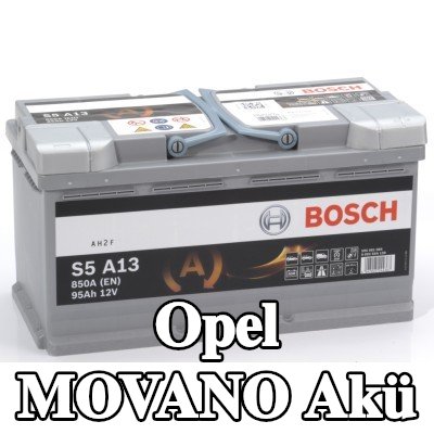 BOSCH Akü S5, A13 — Opel Movano