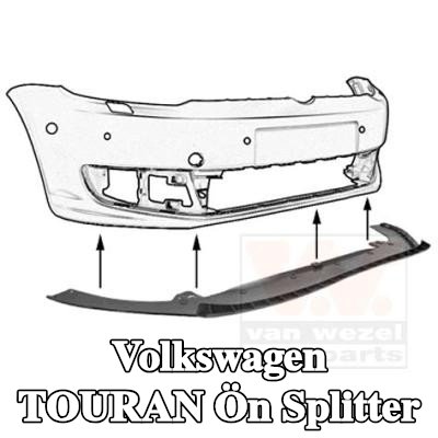 VAN WEZEL Ön splitter Ön — 2012 Volkswagen Touran