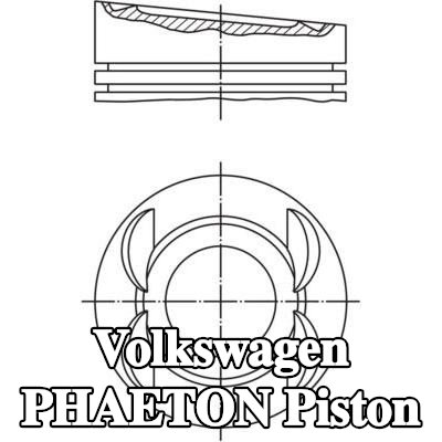 MAHLE Piston — 2002 Volkswagen Phaeton