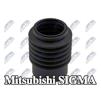 NTY غطاء غبار ممتص الصدمات المحور الأمامي الأيسر, المحور الأمامي الأيمن — Mitsubishi Sigma