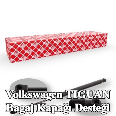 FEBI BILSTEIN Bagaj kapağı amortisörü (Her iki taraf), 521mm — 2012 Volkswagen Tiguan