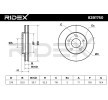 RIDEX Ön aks fren diski, Outer Diameter: 278mm, Havalandırmalı, Kaplamasız, Dökme Demir — Chevrolet Lumina (6)