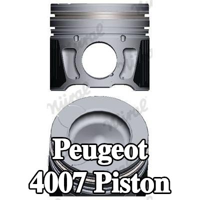 NÜRAL Keystone bağlantı kolu için piston, soğutma kanallı, piston segman taşıyıcısı ile — Peugeot 4007