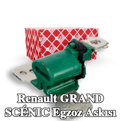 FEBI BILSTEIN Egzoz askısı Ön, Ön Aks — Renault Grand Scénic