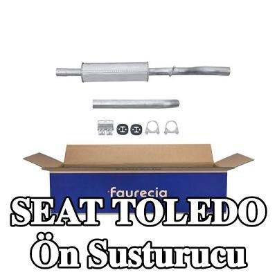 HELLA Ön susturucu Ön, montaj parçaları ile — 2004 SEAT Toledo
