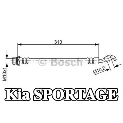 BOSCH خرطوم الفرامل 310mm — 2012 Kia Sportage