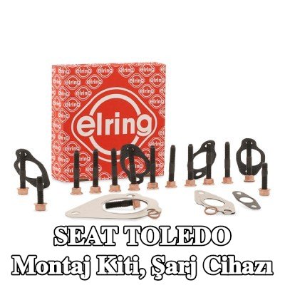 ELRING Montaj Kiti, conta/sızdırmazlık elemanları ile şarj cihazı, cıvata/vida ile, egzoz manifoldu contası ile (ler) — 2000 SEAT Toledo