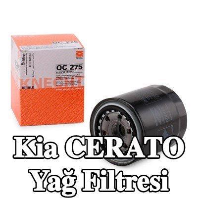 MAHLE Tek çek valflı yağ filtresi — 2002 Kia Cerato