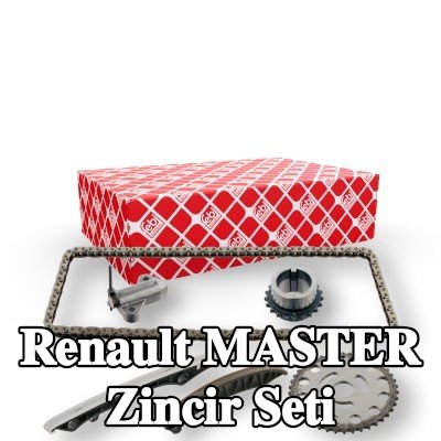 FEBI BILSTEIN Zincir gergisi içeren zamanlama zinciri kiti, kızak raylı — Renault Master
