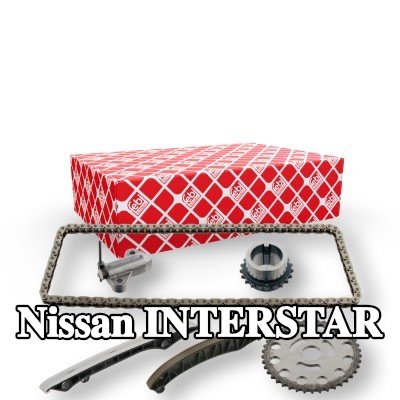 FEBI BILSTEIN طقم سلسلة التوقيت مع شداد السلسلة, مع سكك انزلاقية — 2022 Nissan Interstar