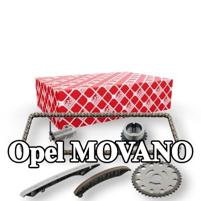 FEBI BILSTEIN طقم سلسلة التوقيت مع شداد السلسلة, مع سكك انزلاقية — 2012 Opel Movano