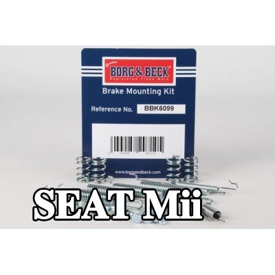 BORG & BECK طقم تركيب وسادات الفرامل — SEAT Mii