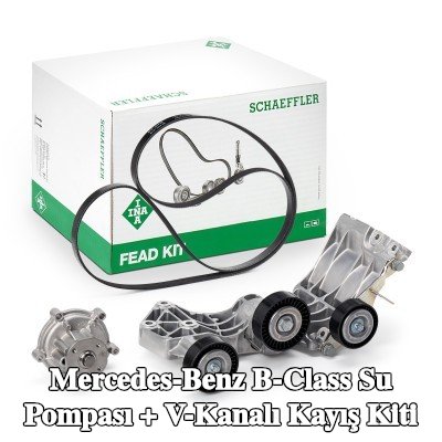 INA Water Pump + V-Ribbed Belt Kit Check alternator freewheel clutch & replace if necessary — 2011 Mercedes-Benz B-Class