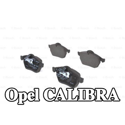 BOSCH مجموعة وسادات الفرامل 19, 3mm, مع لوحة مانعة للصرير, مع مشبك مكبس — Opel Calibra