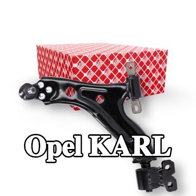 FEBI BILSTEIN ذراع التعليق للمحور الأمامي الأيسر, السفلي, صفائح فولاذية — Opel Karl