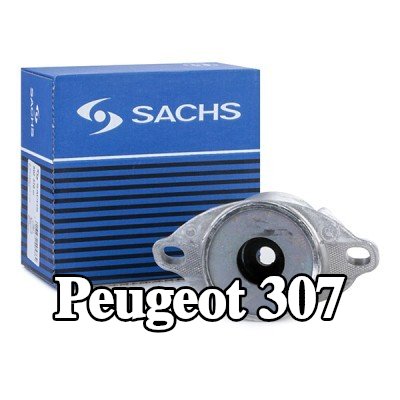SACHS حامل الدعامة العلوي المحور الخلفي الأيسر, المحور الخلفي الأيمن — 2000 Peugeot 307