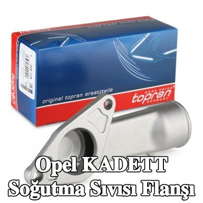 TOPRAN Silindir Kafası Soğutma Suyu Flanşı, Kasnak tarafı, ön taraf — Opel Kadett
