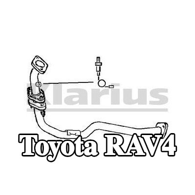 VEGAZ أنبوب العادم — 1997 Toyota Rav4