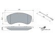 BOSCH Fren balatası seti 18, 9mm, gıcırtı önleyici plaka ile, cıvata/vida ile, aksesuarlarla — 2012 Volkswagen Amarok (9)