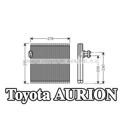 PRASCO مبخر مكيف الهواء — Toyota Aurion