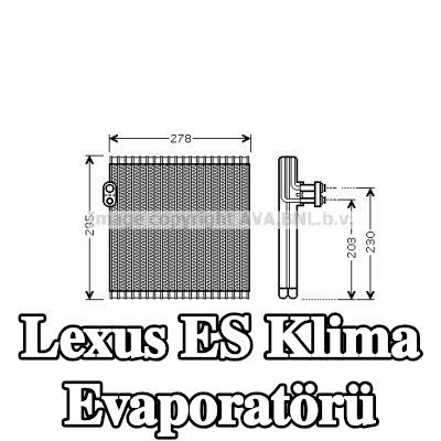 PRASCO Klima evaporatörü — Lexus Es