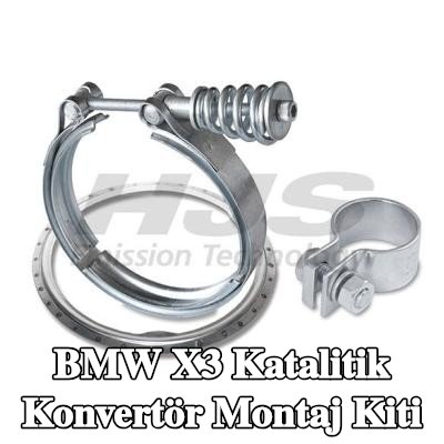HJS Katalitik konvertör montaj kiti — 2008 BMW X3