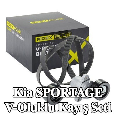 RIDEX PLUS V-Oluklu Kayış Seti — 2004 Kia Sportage