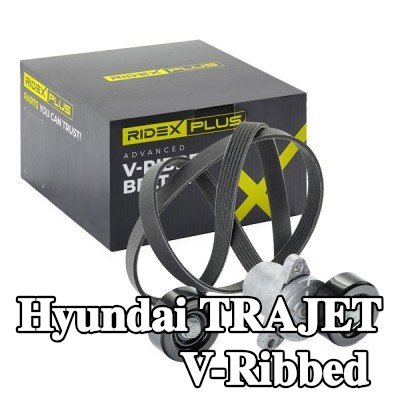 RIDEX PLUS مجموعة أحزمة V-Ribbed — Hyundai Trajet