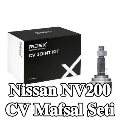 RIDEX CV mafsalı kiti Ön Aks, Tekerlek Tarafı, ABS sensör halkalı — Nissan Nv200