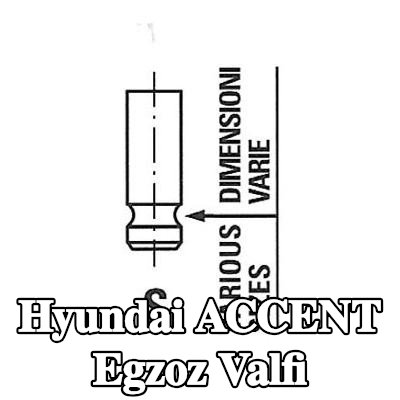 FRECCIA Egzoz valfi — 1997 Hyundai Accent