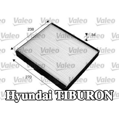VALEO مرشح حبوب اللقاح CLIMFILTER COMFORT, مرشح الجسيمات — Hyundai Tiburon