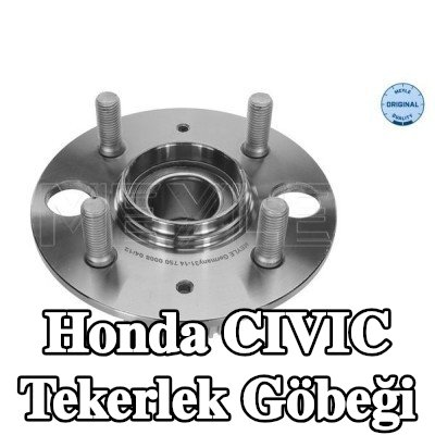 MEYLE ORİJİNAL Kalite Tekerlek Göbeği, Arka Aks, ABS sensör halkalı, entegre tekerlek yatağı ile — 2000 Honda Civic
