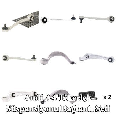 RIDEX Bağlantı seti, tekerlek süspansiyonu Ön Aks, Alt, Üst, bağlantı çubuğu ile — 2016 Audi A4